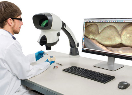 Mantis-stereo-microscope-video-capture-dental-application